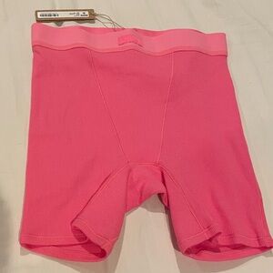 🩷🌸✨NEW SKIMS sugar pink cotton ribbed boxer size XS 🩷🌸✨